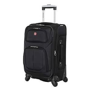 SwissGear Sion Softside Expandable Roller Luggage, Black, Carry-On 21-Inch