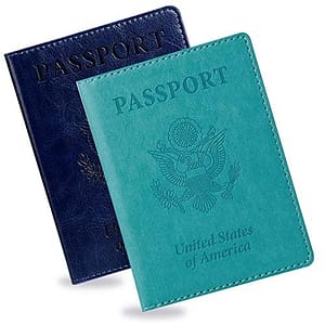 2 Pack Passport and Vaccine Card Holder Combo, TIGARI Passport Holder with Vaccine Card Slot, Travel Essentials for Men…